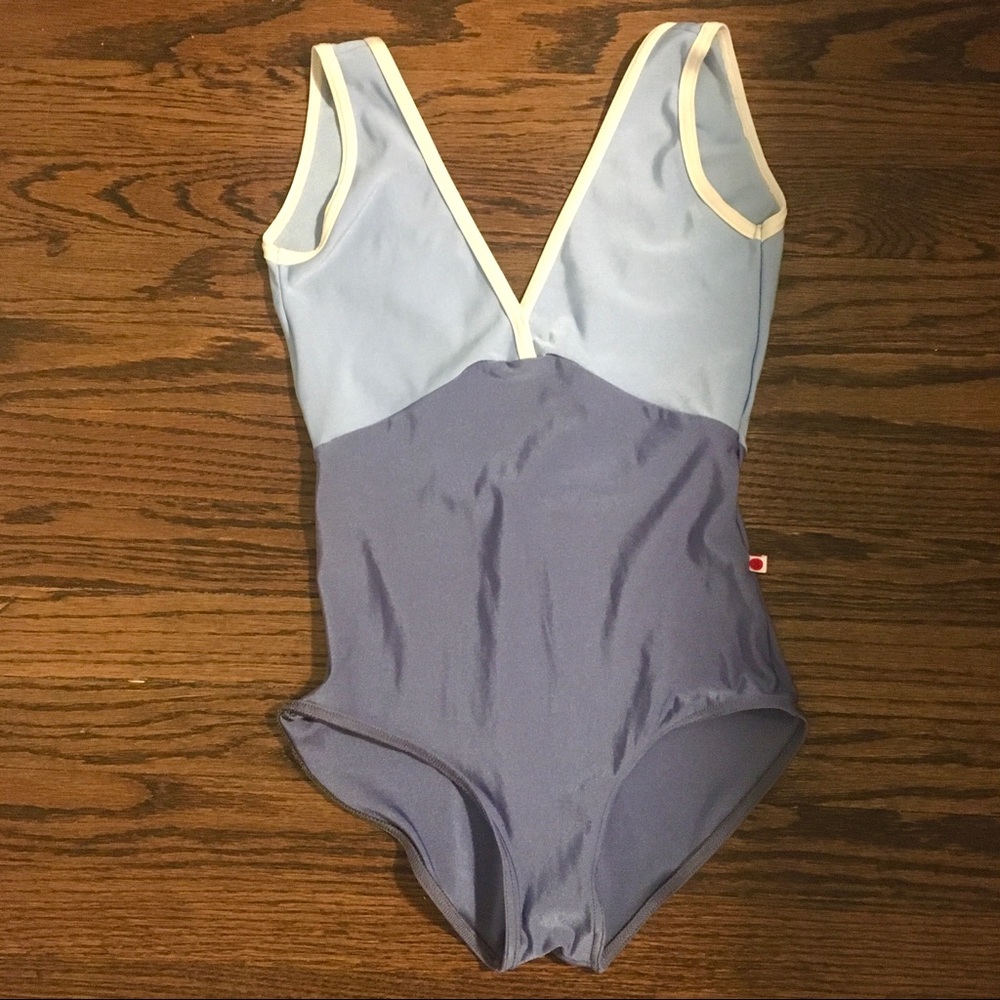 Yumiko Alicia Leotard, Blue Nylon, Medium